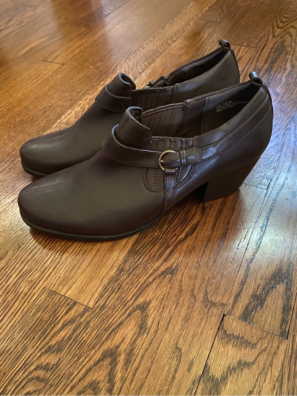 Baretraps Ankle Boots Women’s Sz 12 Brown Zip Booties Baretrap Slip-on Shoes NEW